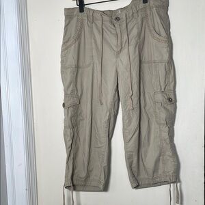 St. John's Bay Tan Cargo Jeans Relaxed Fit